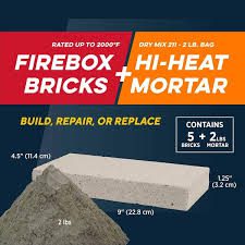 firebricks and hi heat mortar